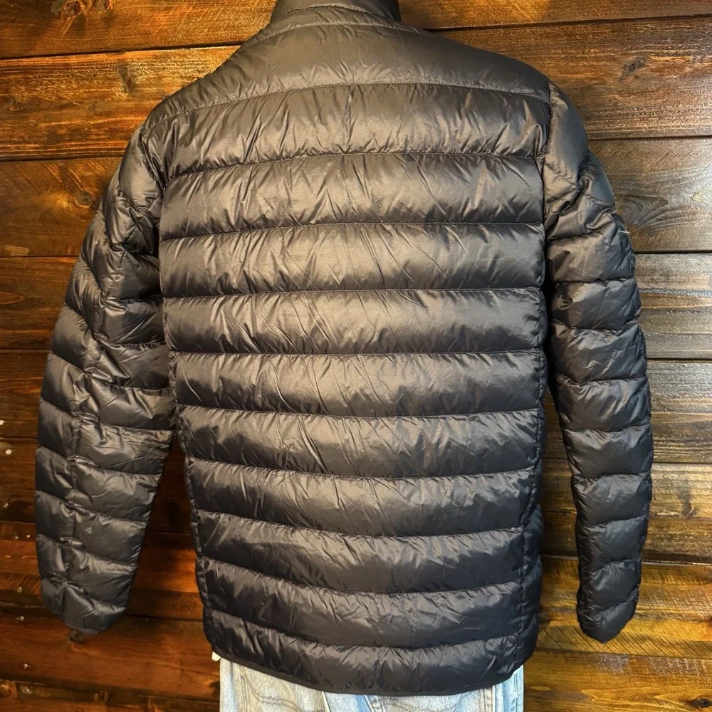 Eddie Bauer Mens S CirrusLite 650 Down Insulation Packable Jacket Black Zip Pock